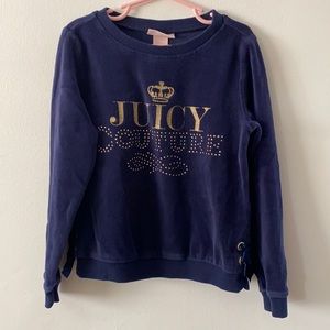 Kids Juicy Couture velour pullover